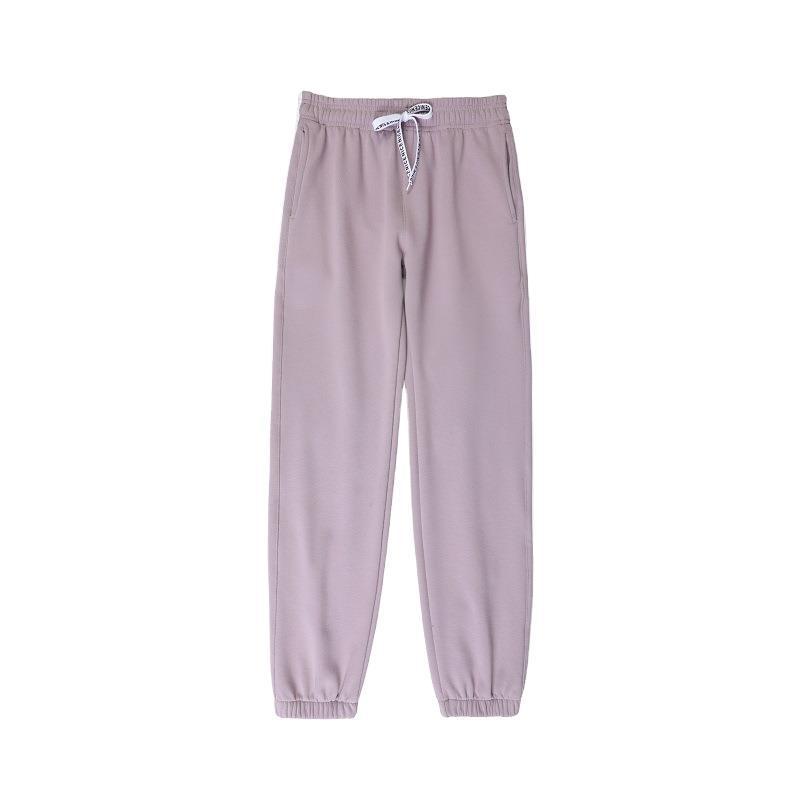 Women Winter Thicken Plush Pants Casual Solid Color Warm Sweatpants Woman Elastic Sports Fleece Trousers Female