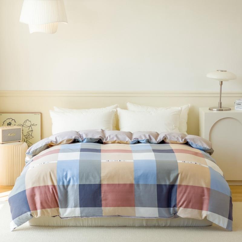 Пододеяльник с абстрактными полосками и волнами, геометрический узор, постельное белье размера «queen-size», 100% хлопок, пододеяльник с застежкой-молнией для детей и взрослых