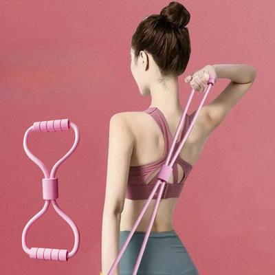 Эластичная лента сопротивления в форме восьмерки, эластичная лента, оборудование для йоги, упражнения на растяжку, веревка сопротивления для открытой спины