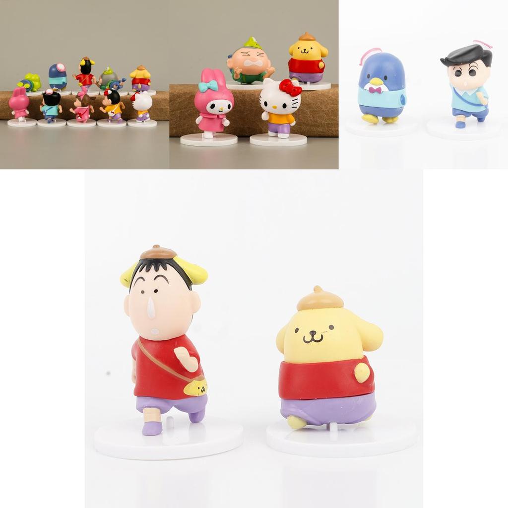 Adorable Pvc Anime Figures Set 10 Pieces Cute Character Collection For Fans
