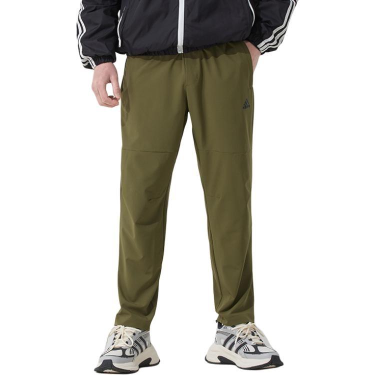 adidas Мужские вязаные спортивные штаны оливково-зеленые JN4351