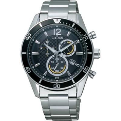 Мужской VO10-6742F ( Часы OXY Eco-Drive Chronograph мужские) Круглые часы из серебристого нержавеющего металла