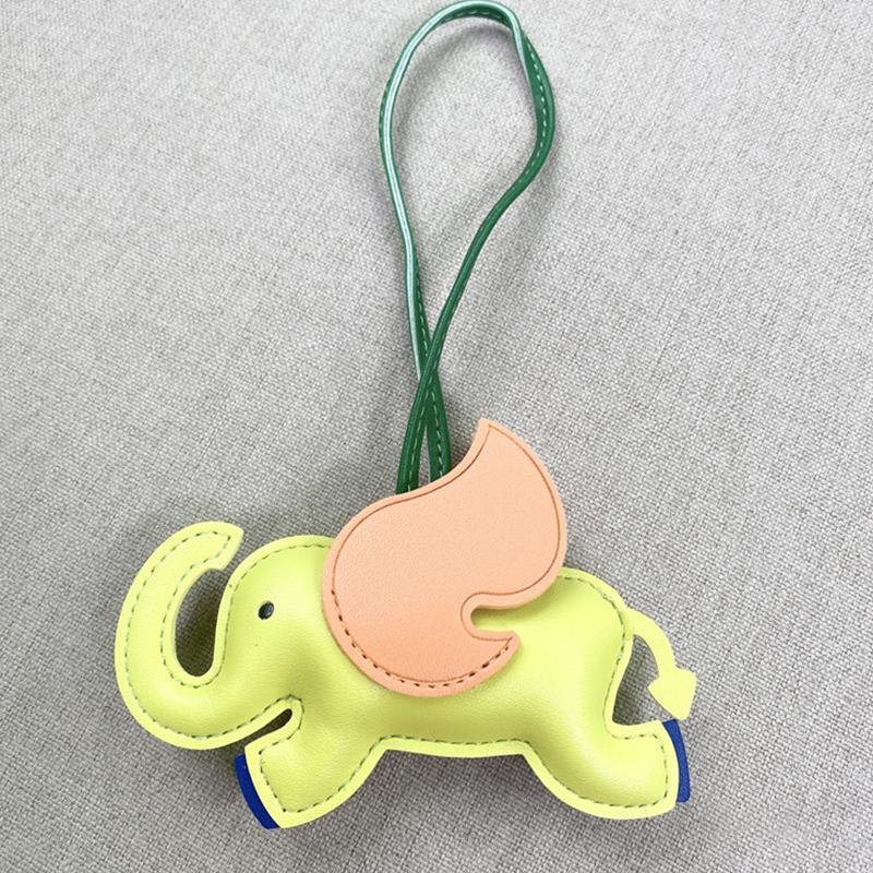 Модный дизайнерский брелок-подвеска в виде крыльев из ПУ кожи, летающего слона, для женской сумки, аксессуары-украшения, подарки