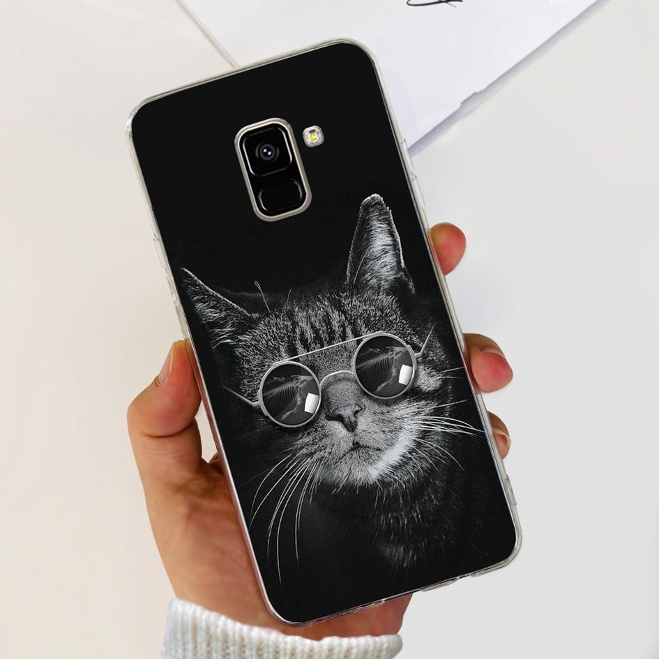 Чехол для Samsung Galaxy A8 2018 / A8 Plus 2018 A530F A730F Силиконовый чехол Популярный цветок одуванчика Мягкий TPU Чехол-защита для телефона