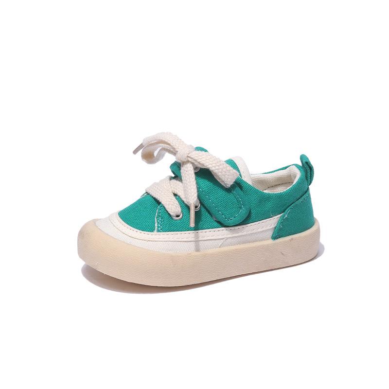Children's Canvas Shoes Kids Casual Sneakers for Boys Girls Toddlers Little Girl Sneakers Candy Color Soft Anti-slip Big Toe New