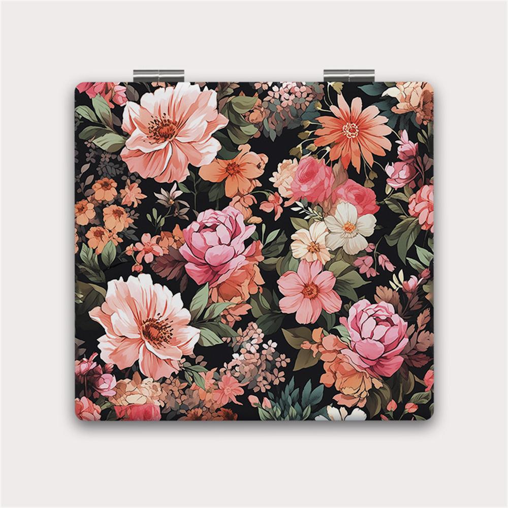 Ручной Портативный Маленький Зеркало для Макияжа Складной Инструмент для Косметики Портативное Двустороннее Складное Зеркало для Макияжа Бабочка Квадратное