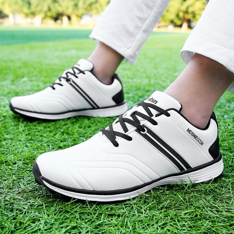Новая обувь для гольфа для внешней торговли, мужская, 47 большого размера, без шипов, для активного отдыха на открытом воздухе, профессиональная, для тренировок на траве, спортивная обувь