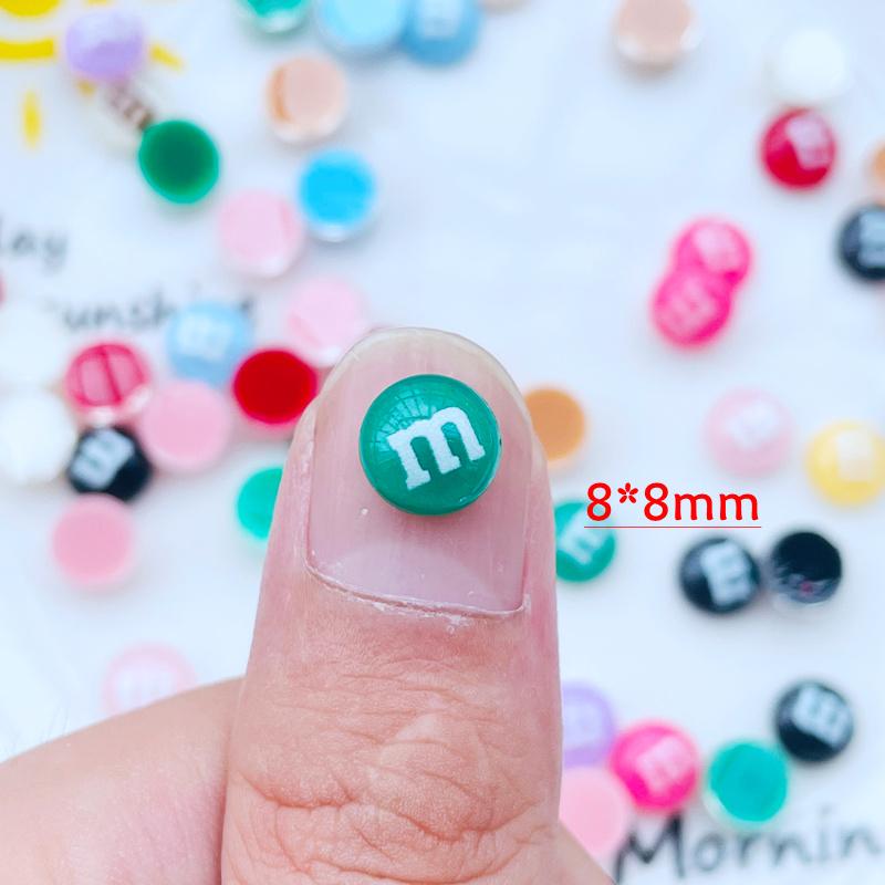 100 шт. Новые Милые Мини Смола Разноцветные Конфеты Серия Плоская Основа Украшение Изготовление Украшений Маникюр Аксессуары Для Волос A42