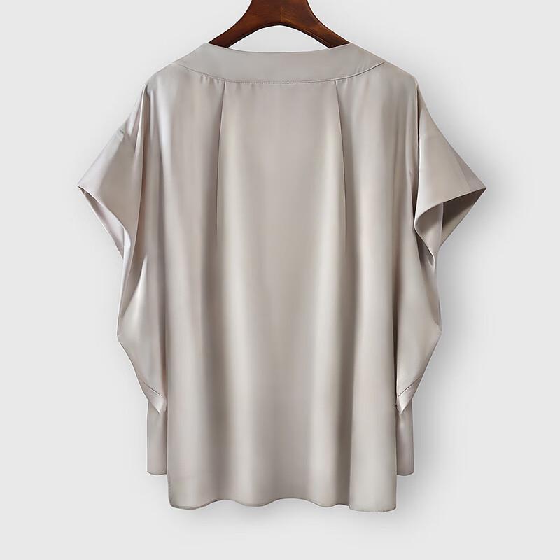 Женская летняя рубашка 2025 года, с круглым вырезом, свободного кроя, для офиса