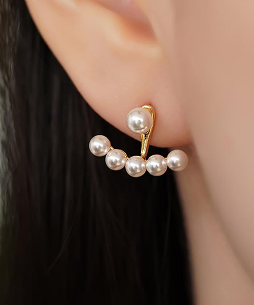 Серебряные серьги Hanbok Alleun 925 пробы с жемчугом, матерью невесты, из Намьянга