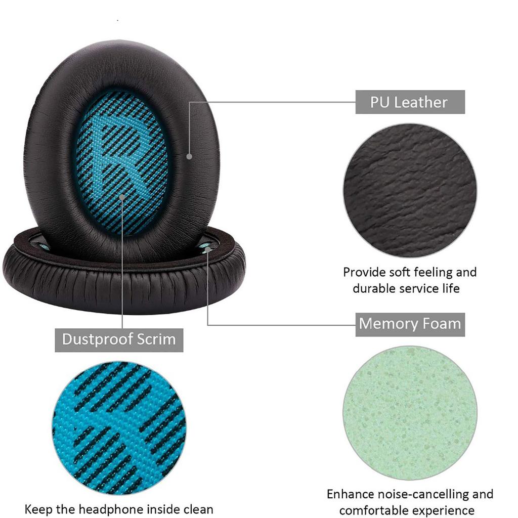 Мягкие амбушюры e Протеиновые сменные амбушюры для наушников QC35 QC15 QC25 Накладки для наушников Чашки наушников Удобные в носке