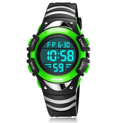 Цифровые спортивные часы 50M водонепроницаемые LED, идеально подходят для девочек и на школьный вход, день рождения. В комплекте японская инструкция. Детские часы, водонепроницаемые, для мальчиков