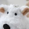 Cute And Soft Plush West Highland White Terrier Dog Car Keychain Doll For Gifts