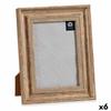 Photo Frame 19 X 2 X 24 Cm Crystal Wood Brown Copper Plastic (6 Units)