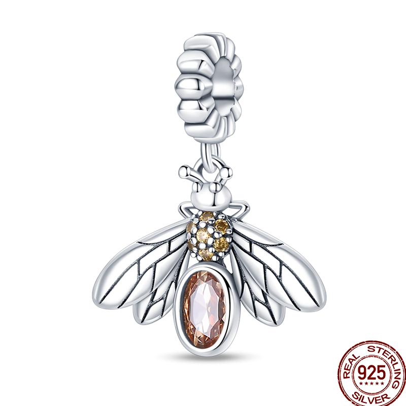 Медные пружинные бусины-подвески серии «Насекомые-бабочки», подарок, подходят для оригинального браслета 3 мм, сделай сам, на день рождения