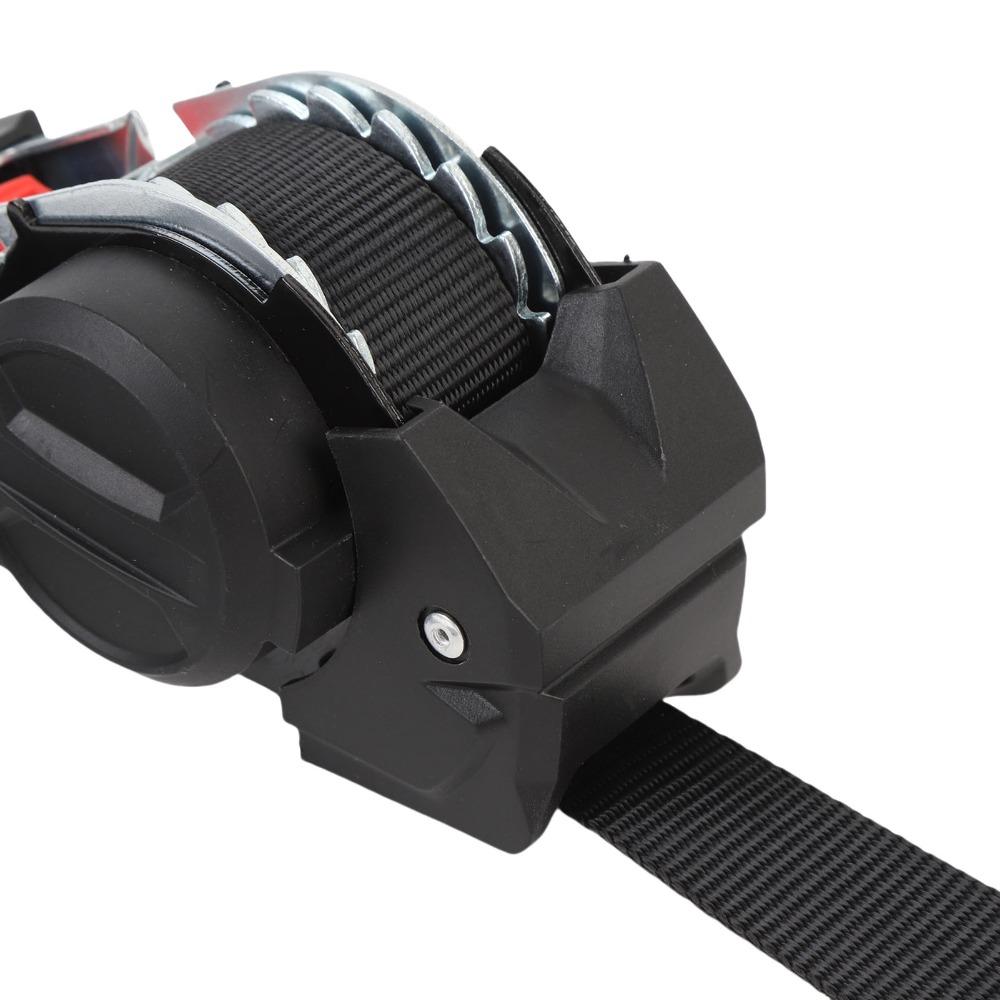 Stretching up to a maximum length of 3m Ratchet Tie Down Straps Black Trailer Straps for Jet Ski