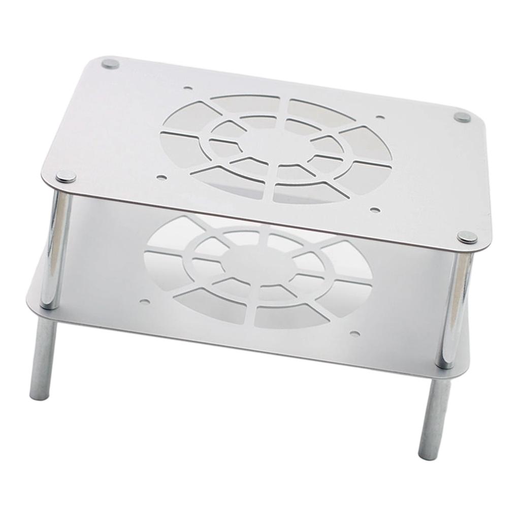 Fanless Cooling Stand for Router Premium Aluminum Material Double Tiers Architecture Thermal Management Solution