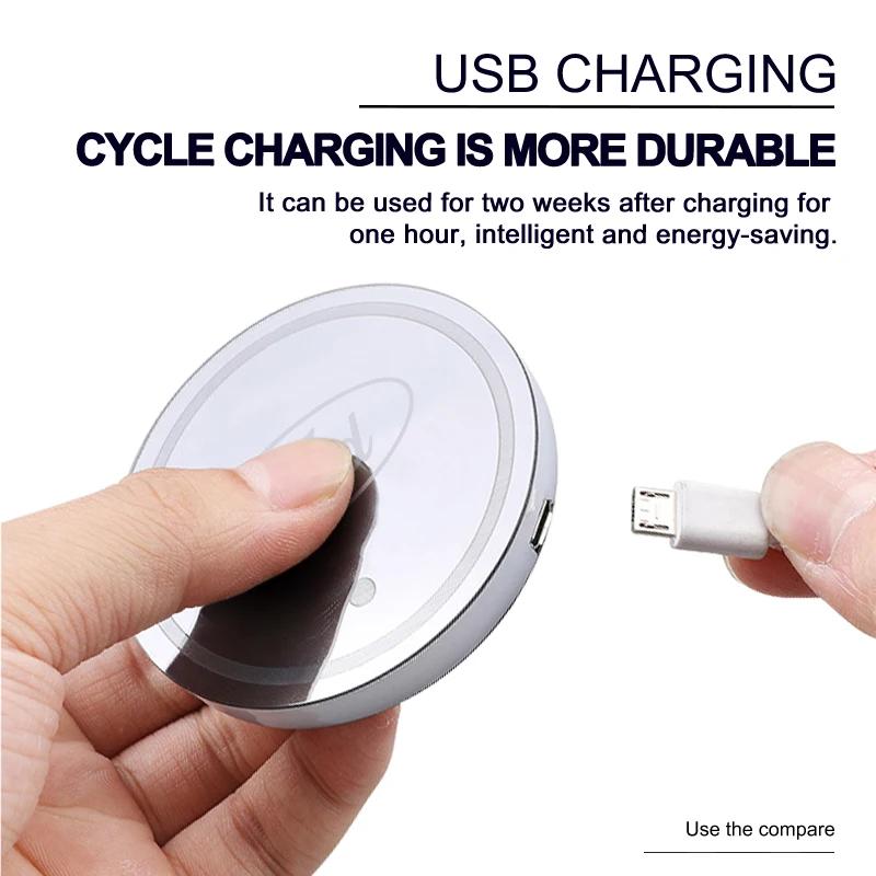 Car Sticker 2PCS Car 7 Colors Water Coaster Color Ambient Light Car Cup Holder Luminous Coaster Mat For Ford Mondeo Focus 3 4 Fi