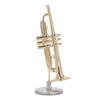  ature Trumpet   Brass Exquisite Design Romantic     Trumpet Model with Stand Case for Desk Bookshelf