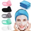 Hair Strap with Adjustable Fastener Tape Comfortable Velvet Cloth Fast Absorption Makeup Bathing Dressing Exercise Hair Band