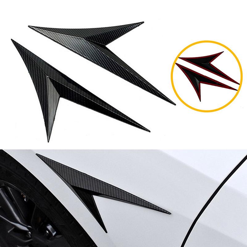 1 Pair Car Side Wing Air Flow Fender Sticker Cover Decoration for Honda Hyundai Toyota Bmw Universal Auto Styling Accessories