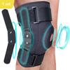 Hinged Knee Brace for Meniscus Tears Adjustable Support Knee Straps with Removable Metal Hinges and Built-in Side Stabilizers