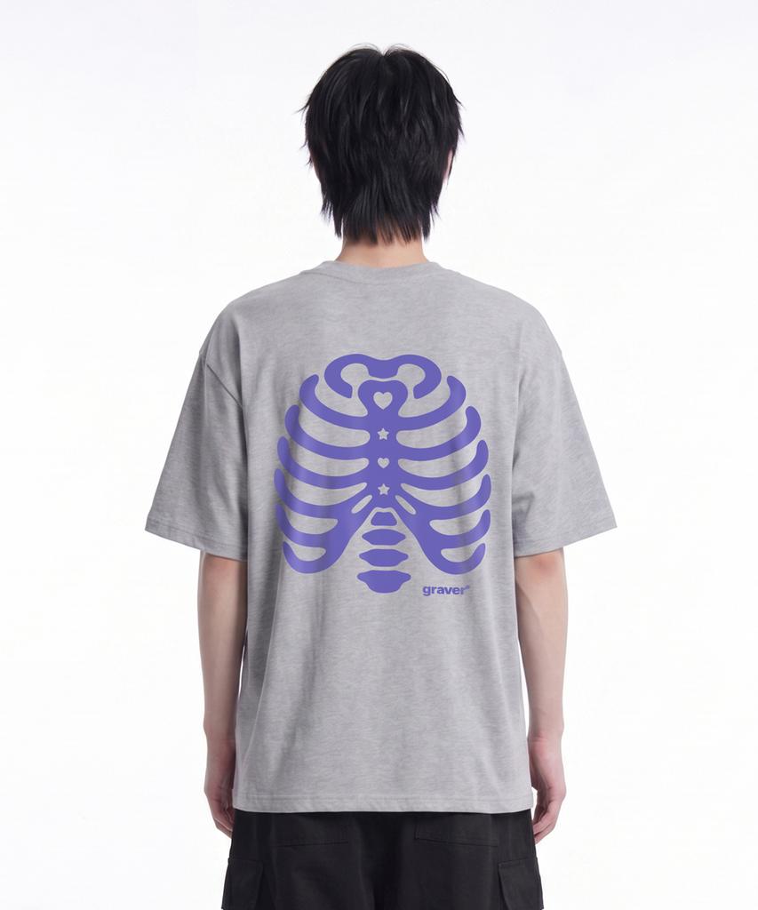 GRAVER [Unisex] Rib Short Sleeve T-Shirt_4 Colors