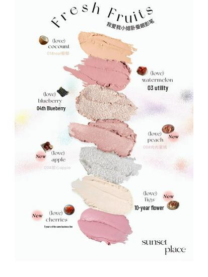 FLORTTE Жемчужный мерцающий гель-карандаш для области под глазами - Стойкий, хайлайтер-карандаш для век