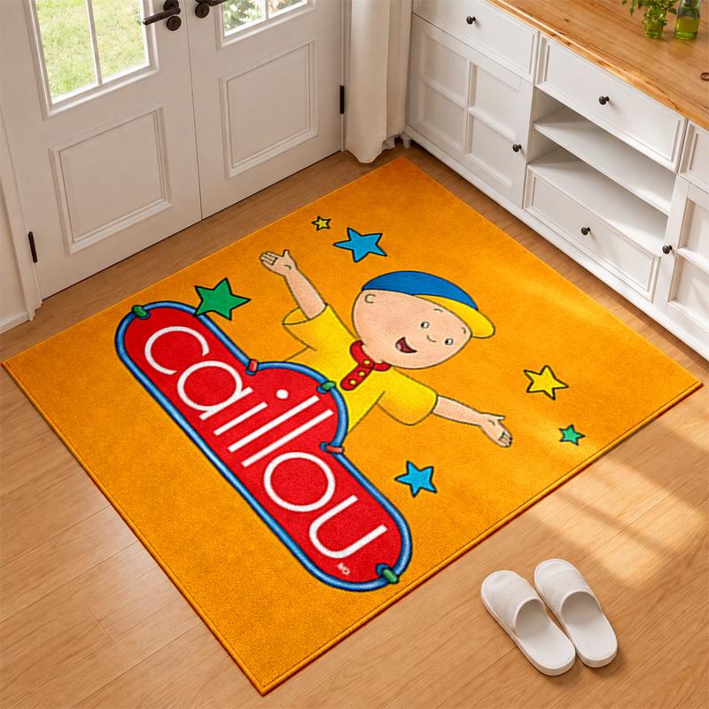 Caillou Carpet Door Mat for Living Room or Bedroom Protective Mat Under Chair Office Decoration Christmas Gift Birthday Present