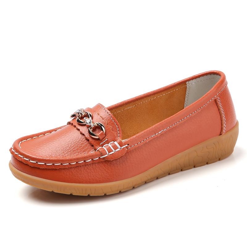 Женские туфли на плоской подошве, кожаные мокасины, повседневные туфли без застежек для ходьбы, минималистичные летние туфли для медсестер для мам