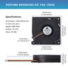 Gdstime 12032 DC 12V 4-контактный FG PWM Функция Двойной шарикоподшипник 120 мм 120x120x32 мм 12 см Центробежный турбинный вентилятор охлаждения
