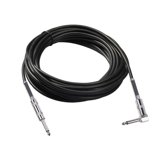 6.35 Кабель для электрогитары Прямой к угловому Бесшумный аудиокабель для бас-гитары