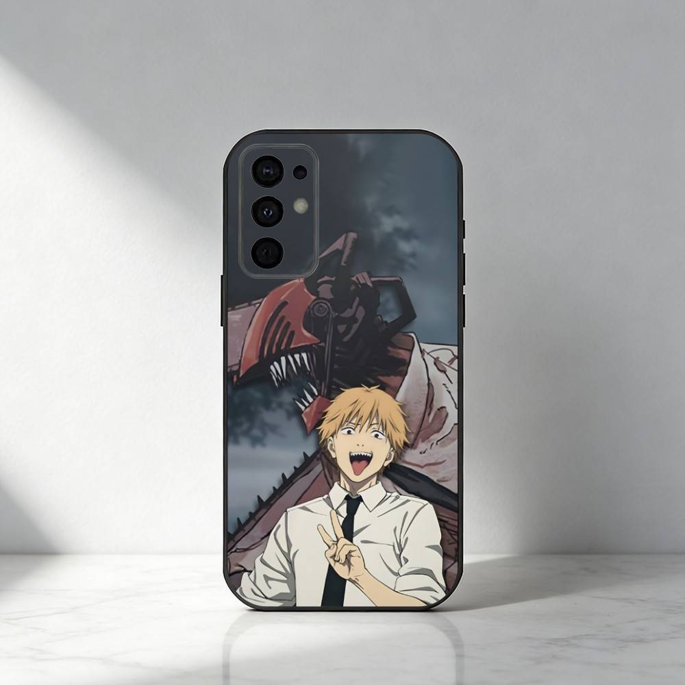 D-Denji C-Человек-бензопила Чехол для телефона Для Samsung S25,S24,S21,S22,S23,S30,Ultra,S20,Plus,Fe,Note,5G Черный чехол
