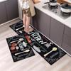 Tableware Pattern Floor Mat Dirt-resistant Doormat Kitchen Carpet Kitchen Runner Rug  Entrance