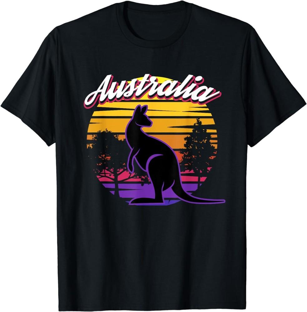 Australia Day Funny Australian Kangaroo Vintage T-Shirt Unisex T-Shirt