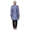 3XL-8XL Women Muslim Muslimah Swimwear Full Coverage Flower Patterned Zippered Women Swimming Suit Comfortable Highly Elastic 3 Pieces Beachwear