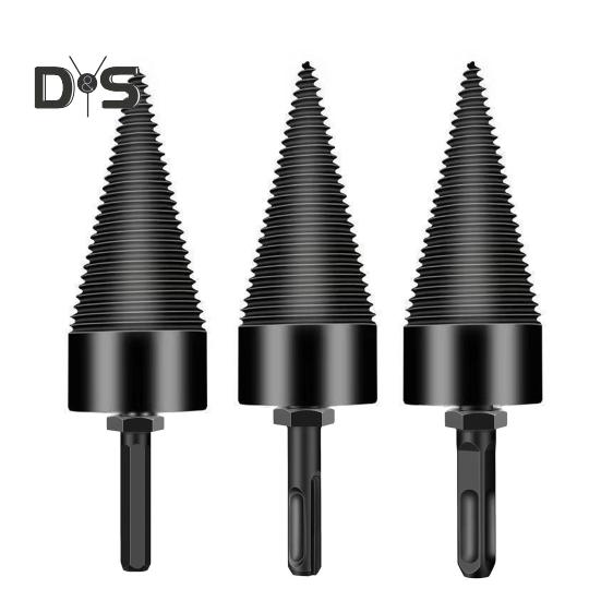 Сверло для колки дров 42 мм, сверло для колки дров с круглыми, шестигранными и квадратными ручками, электрические дрели, конусные отвертки