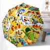 Автоматический складной зонт Pokemon Пикачу, 8 спиц, для всесезонного использования, портативный для путешествий и активного отдыха a0819057