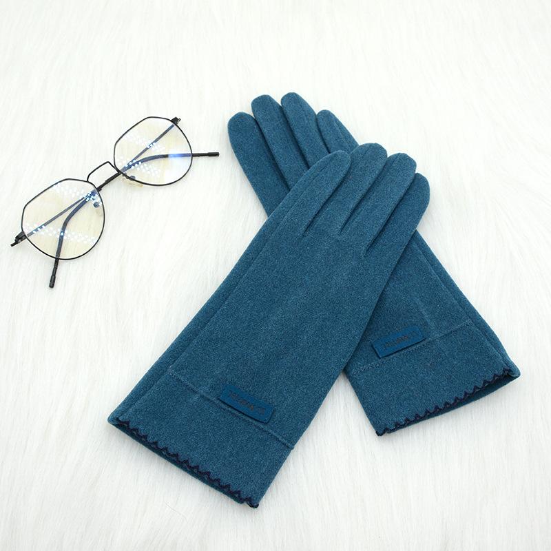 Модные женские перчатки Женские Зимние Винтажные Сенсорные Полнопалые для Велоспорта Вождения Сохраняющие Тепло Ветрозащитные Женские Перчатки Варежки