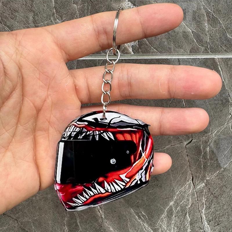 Брелок Шлем 2D Плоский Модный Стерео Мотоциклетные Шлемы Безопасность Авто Сумка Автомобильный Брелок для Ключей Брелок Подарок Ювелирные Изделия