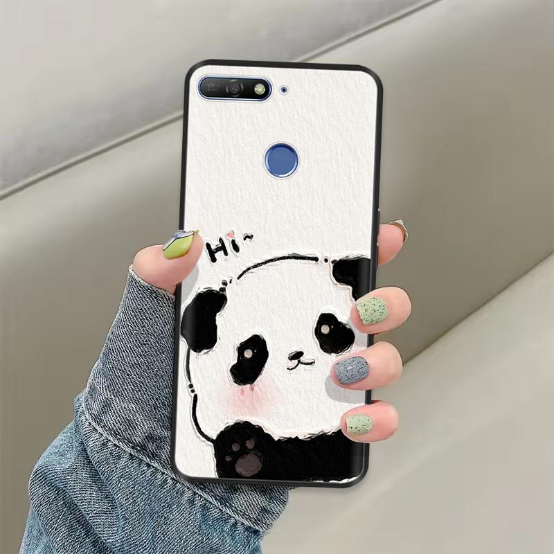 Cute Candy Painted Cover For Huawei Honor 7A Pro Case Soft Silicone Back Cover For Honor 7C Cases Honor7A Pro 5.7" Cases Bumper