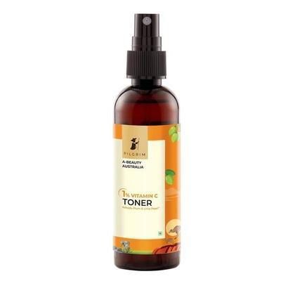 Pilgrim Australian 1% Витамин С Тоник для сияющей кожи с Kakadu Plum & Lime Pearl™ | Тоник с витамином С для сухой кожи | Без спирта | 100 мл