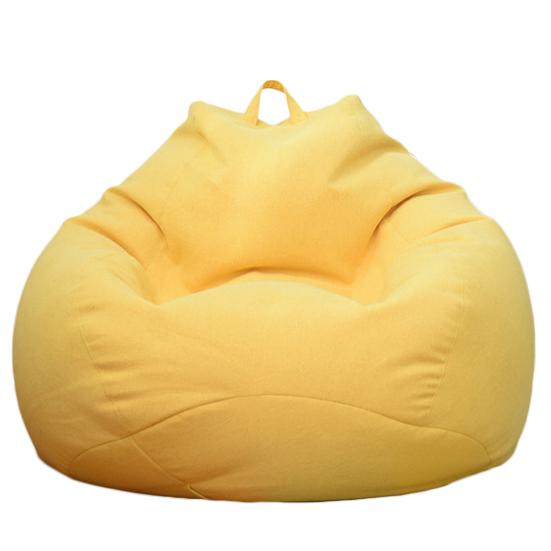 Bean Bag Cover No Filler Removable Bean Bag Chair Cover Washable Solid Color Sofa Cover for Bedroom Living Room Beanbag Chair