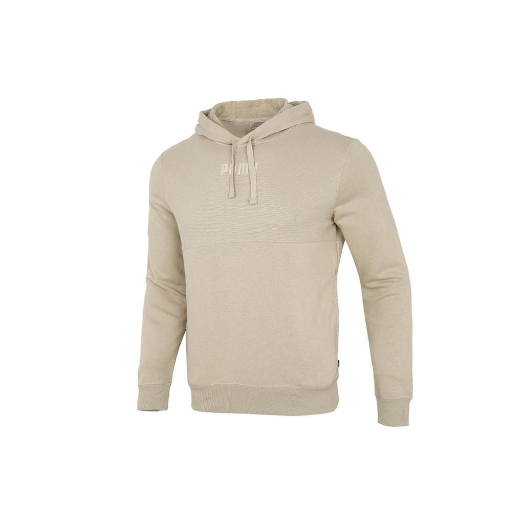 Puma Pure Color Sports Knit Drawstring Hooded Sweatshirt Men Tops Khaki 846413-42