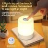 Ночной светильник USB LED Настольный с выключателем Перезаряжаемый трехцветный светильник для кухни, прихожей, шкафа, спальни, домашний сенсорный ночник