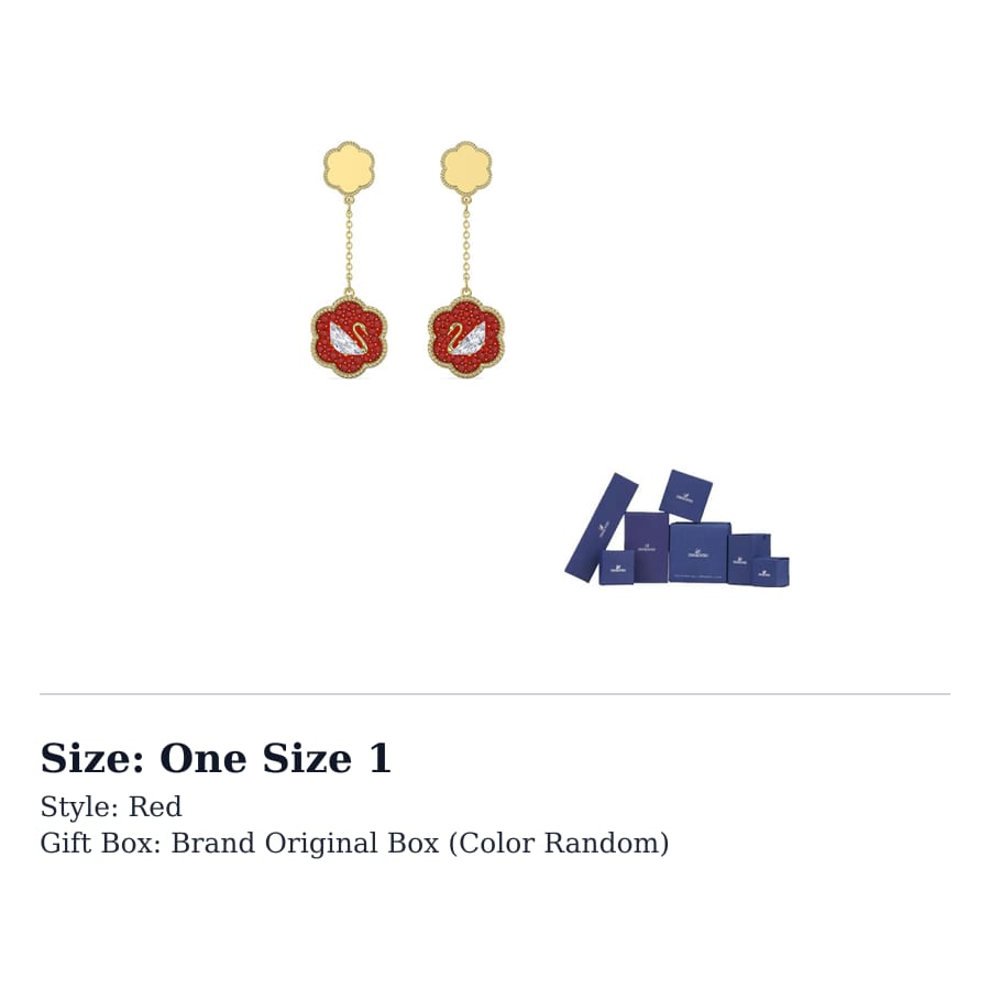 Swarovski Flower Of Fortune Earrings Women's 5597667