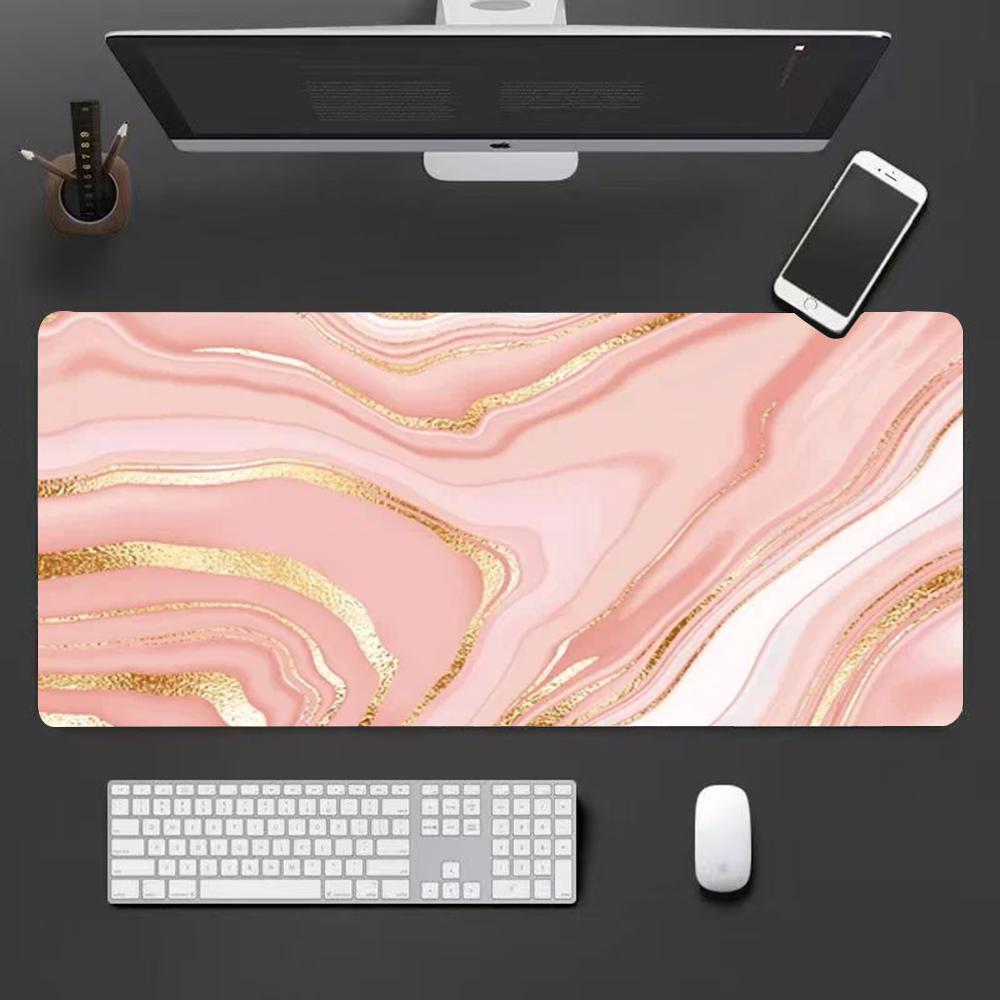 Nordic pink marble Mouse Pad Large Mouse Pad Computer Game Mouse Mat (xINXIN Map) ( xxcm Map)