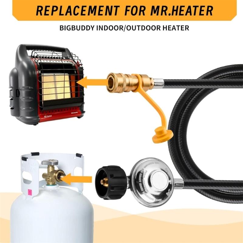 Фитинги быстрого соединения Гибкий шланг 12 футов с быстроразъемным соединителем 1/4 шара Шланг быстрого соединения для дома и улицы