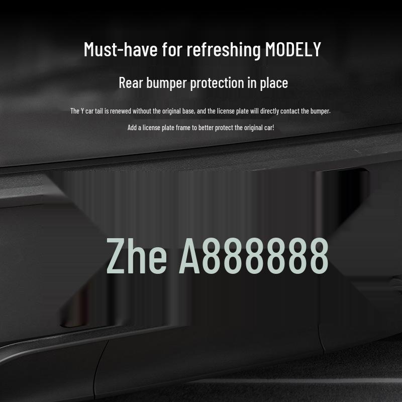 Tesla Model Y/3 Floating License Plate Frame Kit (25 Updated Models)
