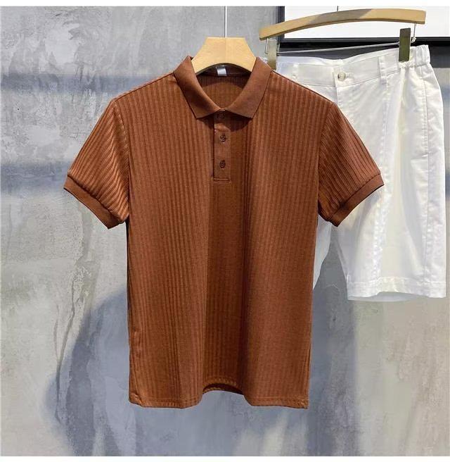 Мужская рубашка-поло Slim Fit с коротким рукавом - дышащий летний топ